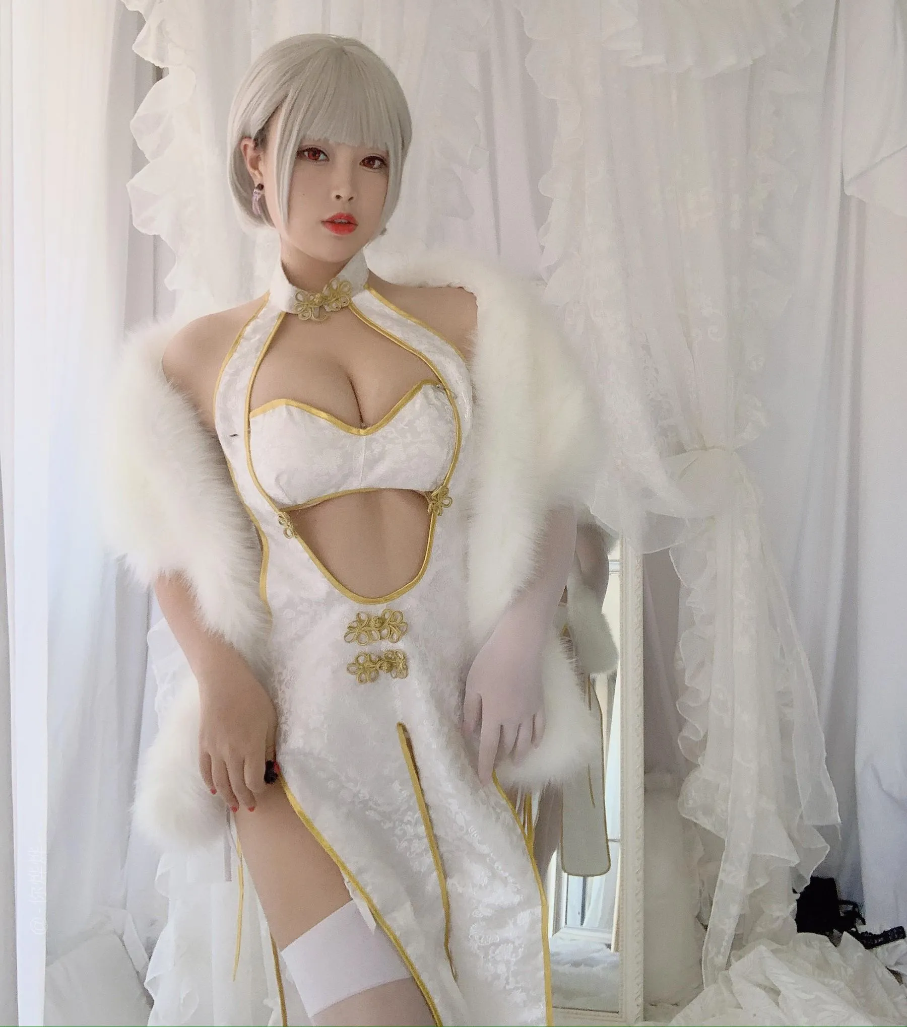 白烨 – NO.12 白旗袍 [41P]插图2